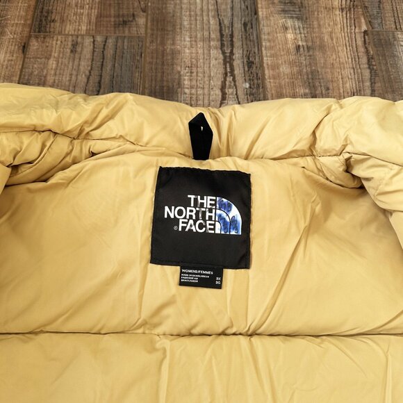 The North Face 3XL Womens 1996 Retro Nuptse 700 Down Puffer Jacket "Khaki Stone" - Picture 13 of 15